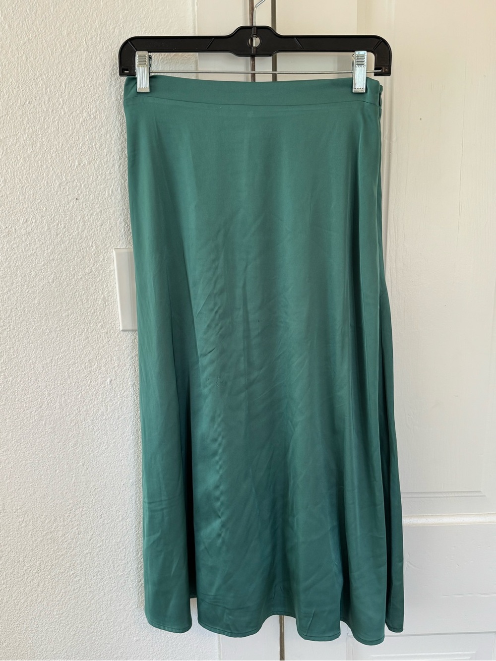 Double Zero Teal Midi A-Line Skirt